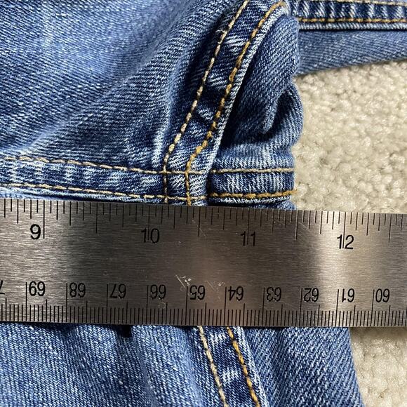 Vintage Y2K American Eagle Jeans Mens 29x32* Blue Low Loose Straight Denim - Picture 8 of 11